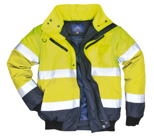 JAS BOMBERS Fluo geel/Donkerbl 