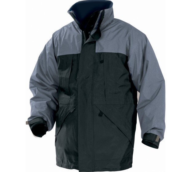 Parka ALASKA - Zwart / Grijs 