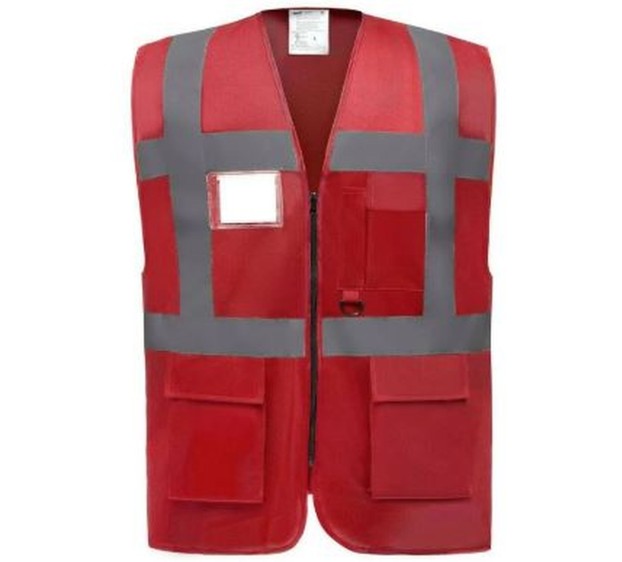 GILET HV YHVW801 ROUGE