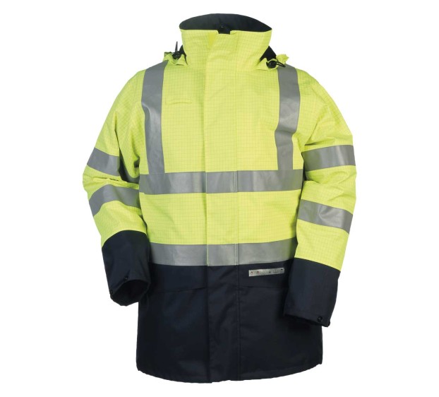 PARKA HEDLAND Fluo geel/Donker 