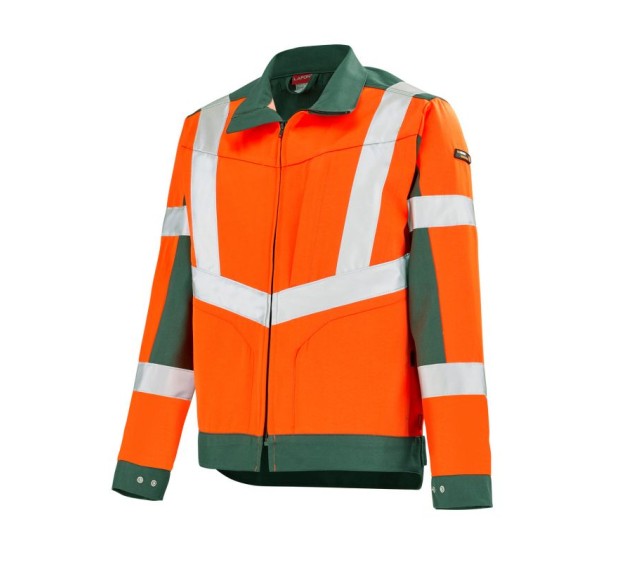 JAS 3HVI   Fluo oranje/Donkerg 