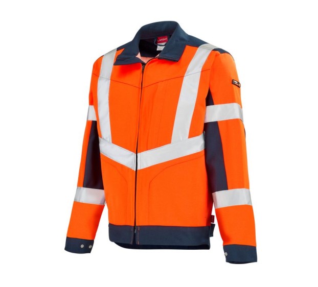 JAS 3HVI   Fluo oranje/Donkerb 