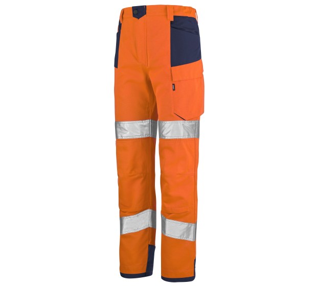 PANTALON PUPIL ORANGE FLUO / MARINE 