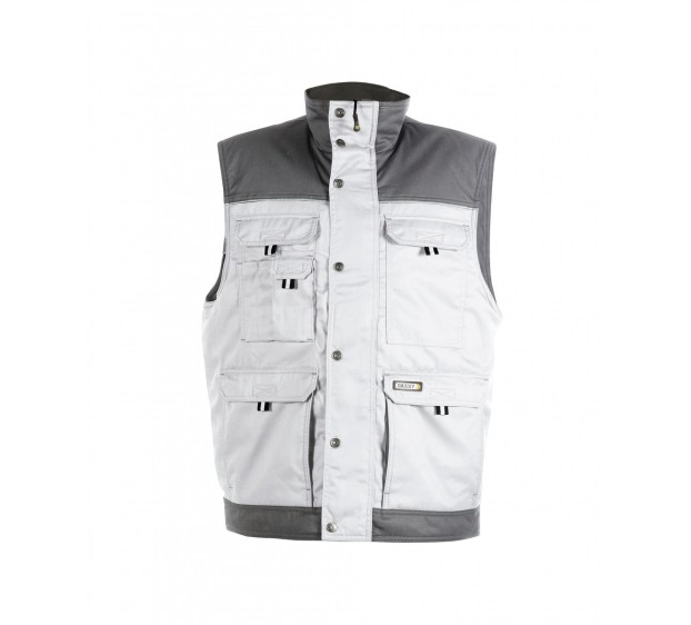 GILET HULST WIT/GRIJS XS tot XXXL