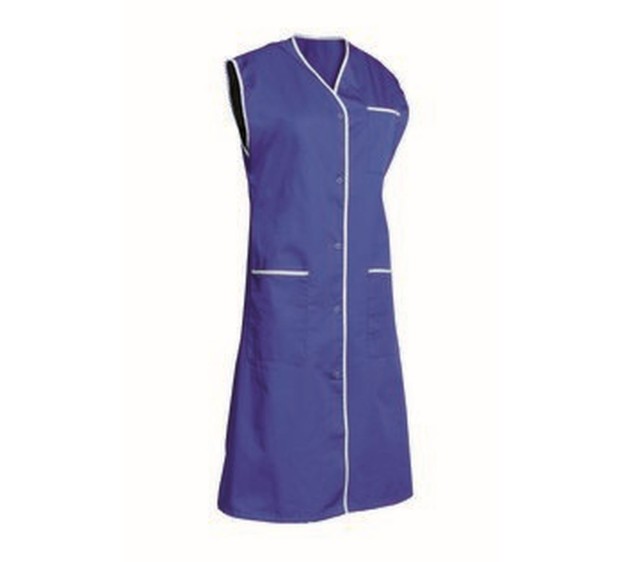 BLOUSE SYLVIANE SANS MANCHE BLEU ROY 
