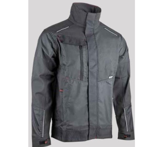 VESTE AXONE GRIS/NOIR  