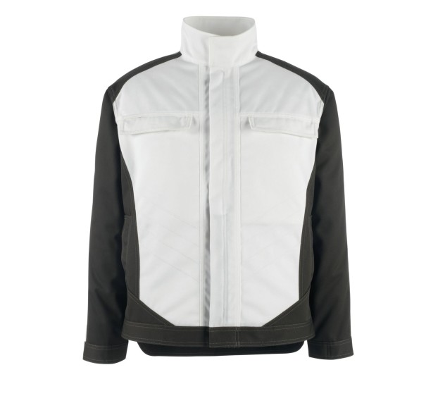 VESTE DE TRAVAIL HOMME/FEMME MAINZ BLANC/ANTHRACITE FONCE