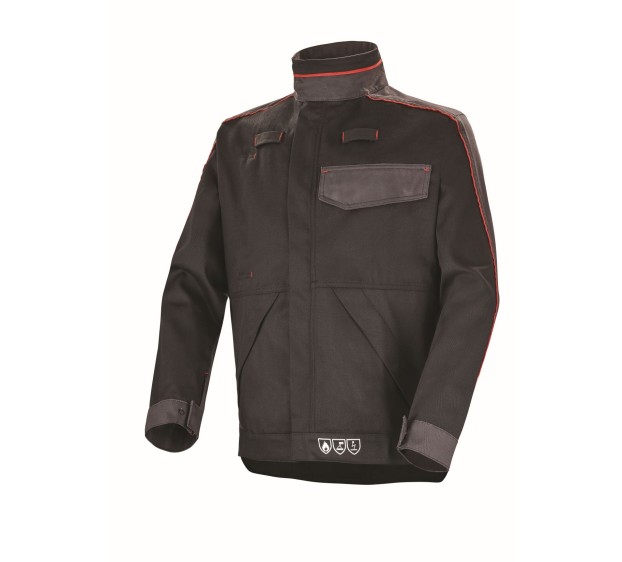 BLOUSON IGNIFUGE SOUDEUR KONEKT 1 NOIR/GRIS CHARCOAL