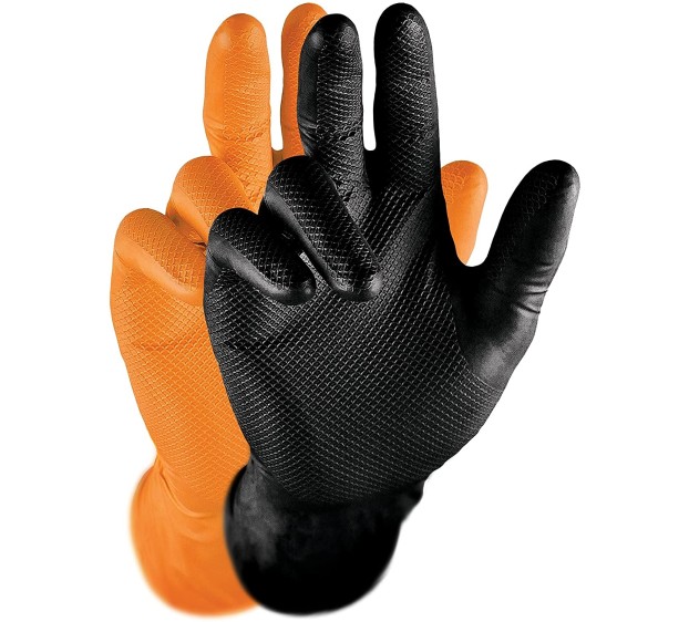 GANTS NITRILE JETABLES GRIPPAZ ORANGE