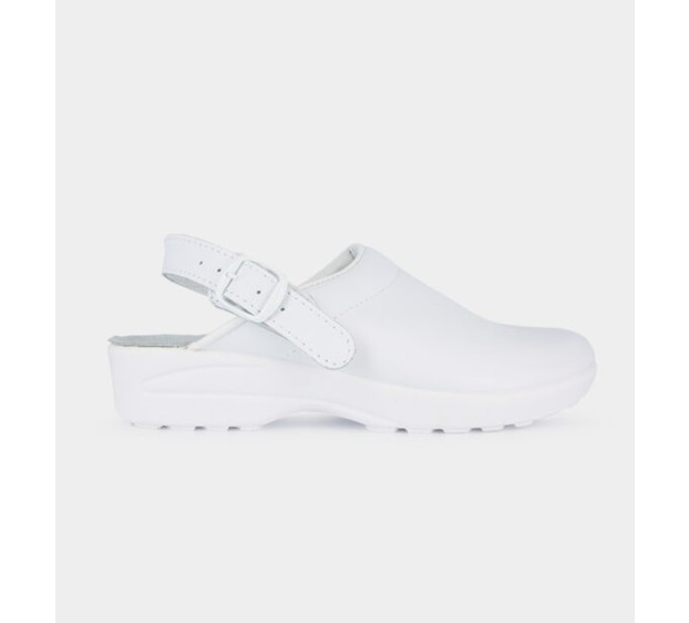 SABOTS DE TRAVAIL CUIR MADO BLANC