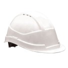 CASQUE DE CHANTIER BLANC + JUGULAIRE 