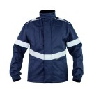 VESTE SOFTSHELL IGNIFUGE/ANTISTATIQUE/SOUDEUR/ANTI-ACIDE/ATEX LENA BLEU MARINE