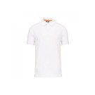 POLO DE TRAVAIL HOMME MANCHES COURTES ECO-RESPONSABLE BLANC T.4XL