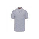 POLO DE TRAVAIL HOMME MANCHES COURTES ECO-RESPONSABLE GRIS OXFORD T.4XL