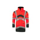 BLOUSON HAUTE VISIBILITÉ ELYSE ROUGE FLUO/GRIS