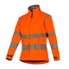 VESTE RÉFLÉCHISSANTE SOFTSHELL FEMME AMAZONE ORANGE FLUO