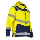 VESTE RÉFLÉCHISSANTE HOMME/FEMME SOFTSHELL VISEUR JAUNE FLUO/MARINE T.10/6XL