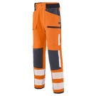 PANTALON RÉFLÉCHISSANT HOMME/FEMME TWIST ORANGE FLUO/CHARCOAL