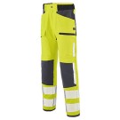 PANTALON RÉFLÉCHISSANT HOMME/FEMME TWIST JAUNE FLUO/CHARCOAL