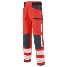 PANTALON RÉFLÉCHISSANT HOMME/FEMME TWIST ROUGE FLUO/CHARCOAL 