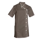 BLOUSE ODILE PC TAUPE/BLANC