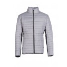 DOUDOUNE CHAUDE HOMME BOSTON ARGENT/NOIR