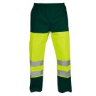 PANTALON DE PLUIE RÉFLÉCHISSANT MICHEL JAUNE FLUO/VERT AVEC BRETELLES