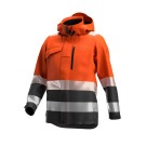 VESTE RÉFLÉCHISSANTE HOMME/FEMME HIVER SCUTI ORANGE FLUO/DARK GREY