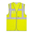 GILET HAUTE VISIBILITE SEMI-GRILLAGE CLASSE II JAUNE FLUO