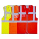 GILET HAUTE VISIBILITE SEMI-GRILLAGE CLASSE II ROUGE FLUO