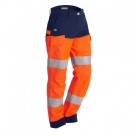 PANTALON RÉFLÉCHISSANT FEMME LUKLIGHT ORANGE FLUO/MARINE
