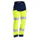PANTALON RÉFLÉCHISSANT FEMME LUKLIGHT JAUNE FLUO/MARINE