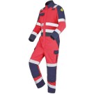 COMBINAISON GALAN HAUTE VISIBILITE ROUGE/MARINE 