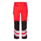 PANTALON RÉFLÉCHISSANT HOMME/FEMME SAFETY ROUGE FLUO/NOIR