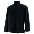 VEST ZIP C/P: Zwart 