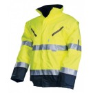 WINTERJACK GEEL/MARINE 195G/M2 100%P. GEEL/MARINE M.S