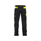 PANTALON DE TRAVAIL HOMME/FEMME HONG-KONG NOIR/JAUNE FLUO