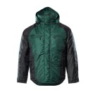 VESTE HIVER DE TRAVAIL HOMME/FEMME FRANKFURT VERT BOUTEILLE/NOIR 