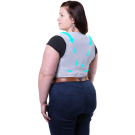 GILET PERCKO CORRECTEUR DE POSTURE/MAINTIEN DOS LYNE FLEX FEMME NOIR